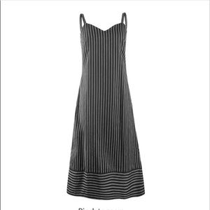 Midi length striped dress NWOT